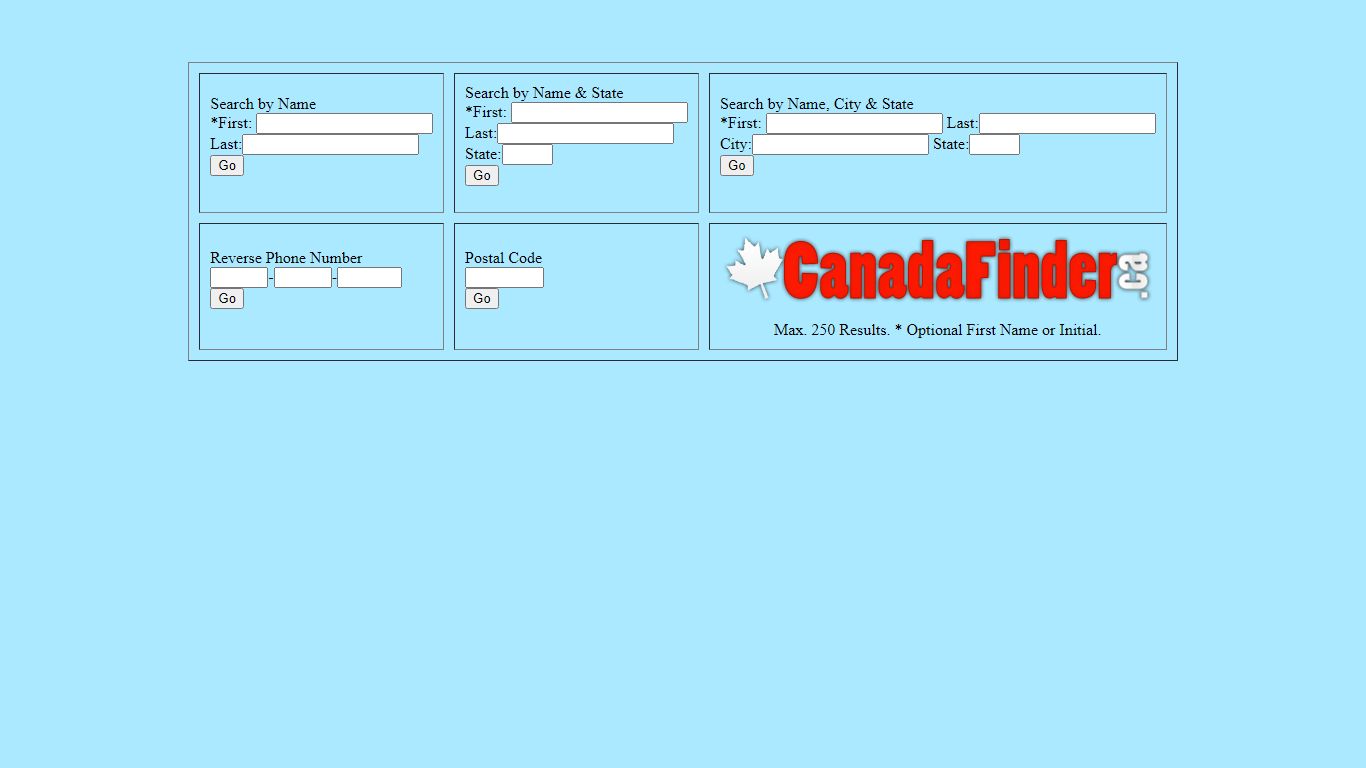 CanadaFinder.ca - Canada People Finder - LostFriends.ca - Lost Friends ...